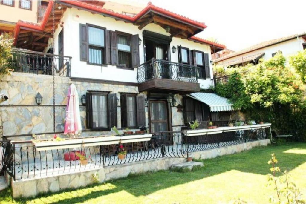 Escape to History in a Stunning Stone House with Garden and Sea View in the Heart of Alanya